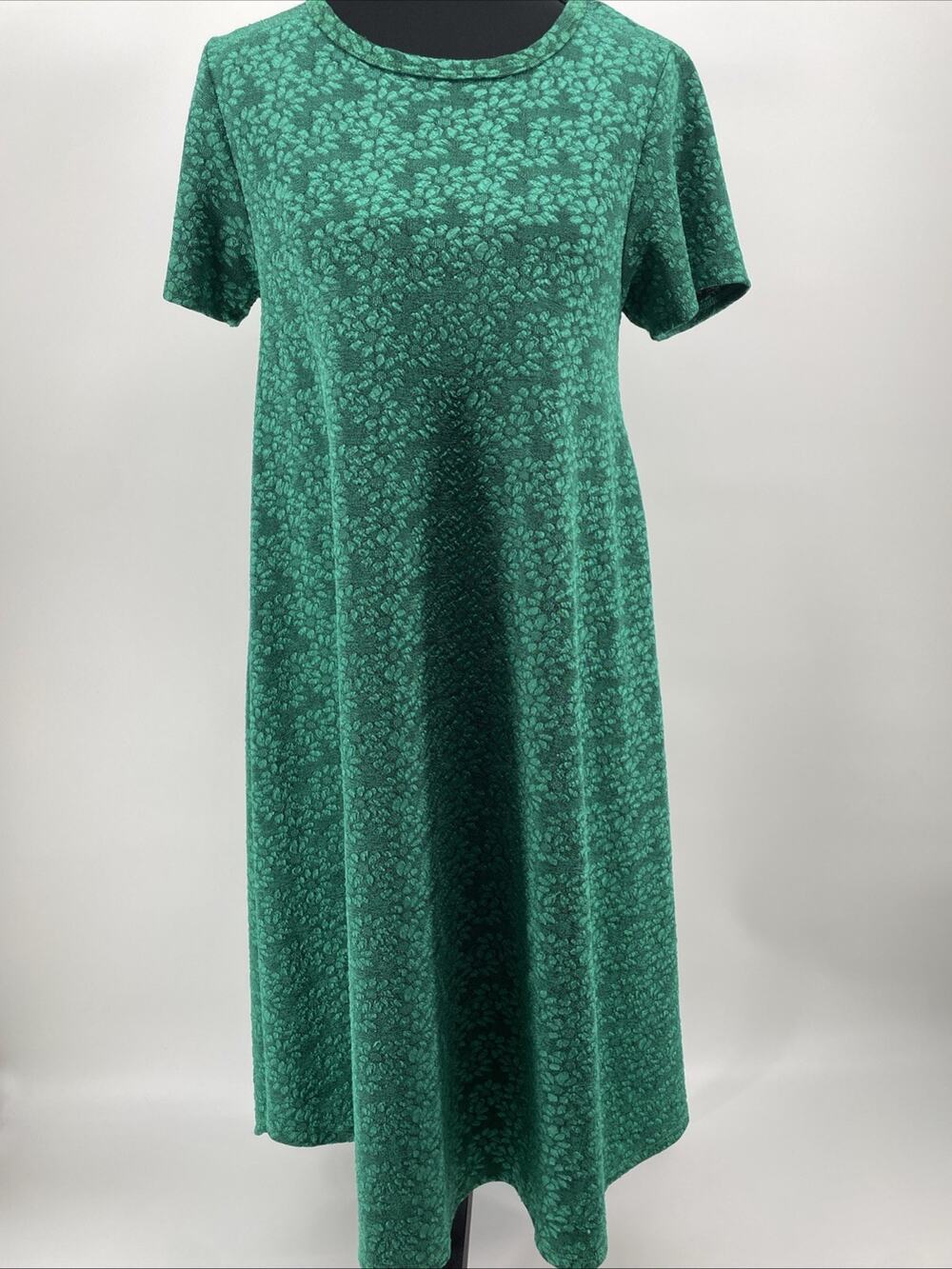 LuLaRoe Women’s XXS Green Lace Dress Fit And Flair Party Event Homecoming Dance
